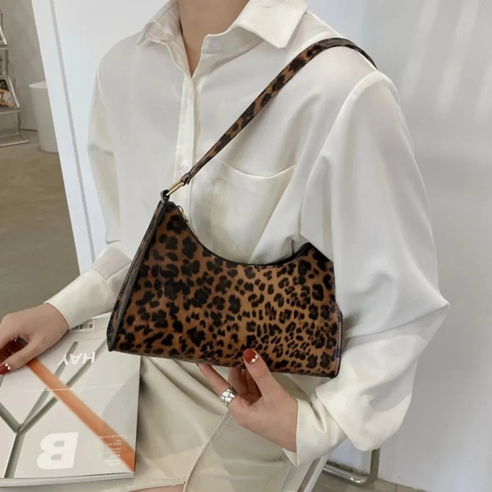 High Quality Leopard Armpit Purse Bag