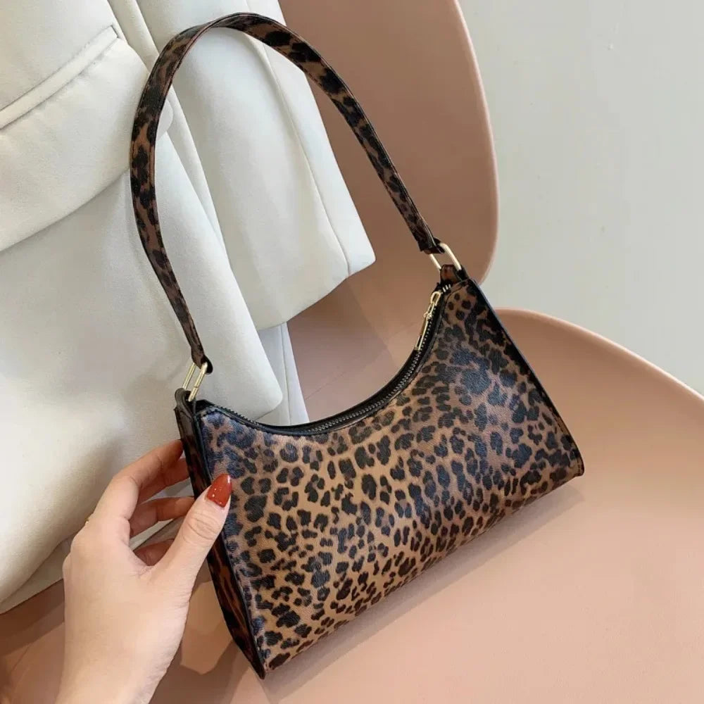 High Quality Leopard Armpit Purse Bag